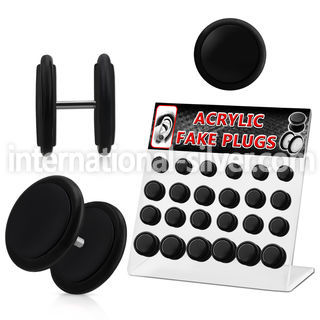 dacb56 cheaters  illusion plugs and tapers acrylic body jewelry belly button