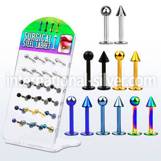 dacb75 labrets lip rings surgical steel 316l labrets chin