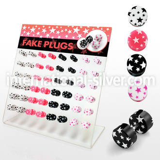 dacb77 cheaters  illusion plugs and tapers acrylic body jewelry belly button