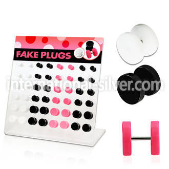 dacb79 cheaters  illusion plugs and tapers acrylic body jewelry belly button