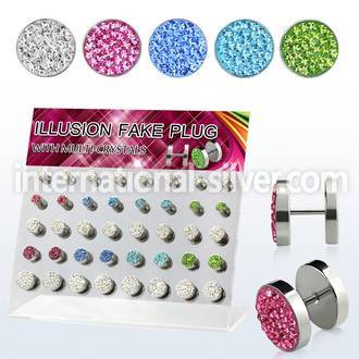 dacb82 cheaters  illusion plugs and tapers surgical steel 316l belly button