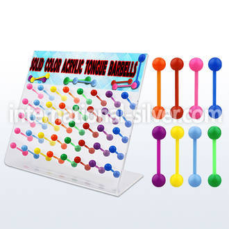 dacb99 straight barbells acrylic body jewelry tongue