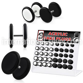 dacip2 cheaters  illusion plugs and tapers acrylic body jewelry belly button