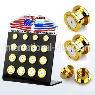 dapg100 plugs gauges anodized surgical steel 316l ear lobe