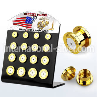 dapg100u plugs gauges anodized surgical steel 316l ear lobe