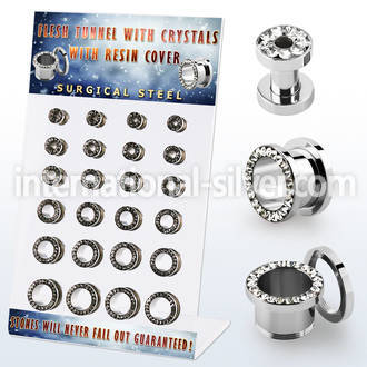 dapg101a tunnels gauges surgical steel 316l ear lobe