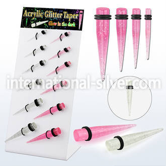 dapg175 tapers acrylic body jewelry ear lobe