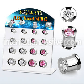 dapg180b tunnels gauges surgical steel 316l ear lobe