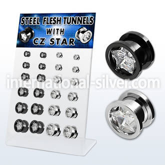 dapg1 tunnels gauges anodized surgical steel 316l ear lobe