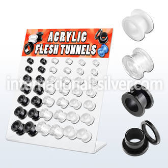 dapg3 tunnels gauges acrylic body jewelry ear lobe