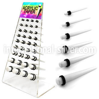 dapg46b tapers acrylic body jewelry ear lobe