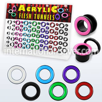dapg59 tunnels gauges acrylic body jewelry ear lobe