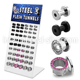 dapg67 tunnels gauges surgical steel 316l ear lobe