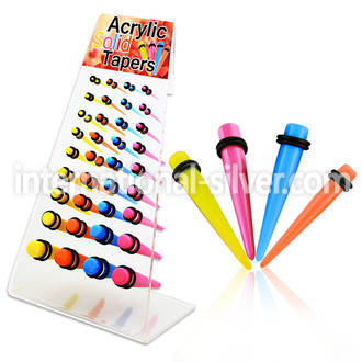 dapg70 tapers acrylic body jewelry ear lobe