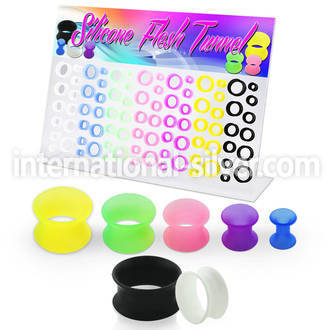 dapg75 board of assorted color ultra thin silicone flesh tunnel