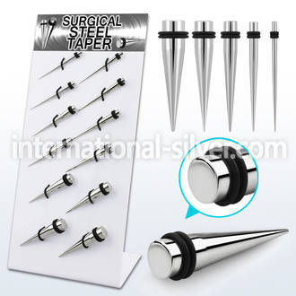 dapg81 tapers surgical steel 316l ear lobe