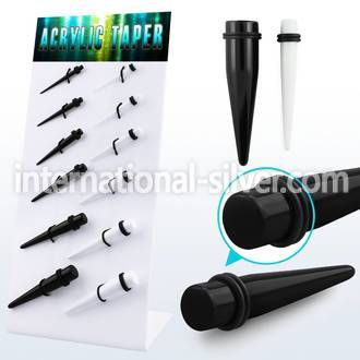 dapg86b board of black white acrylic taper with o ring