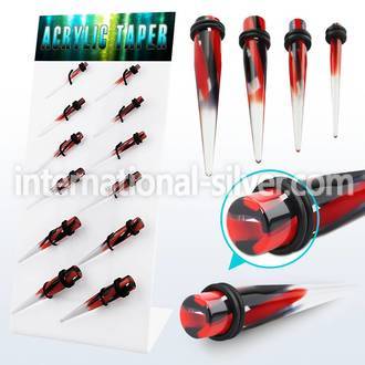 dapg87 tapers acrylic body jewelry ear lobe