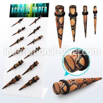 dapg88 tapers acrylic body jewelry ear lobe