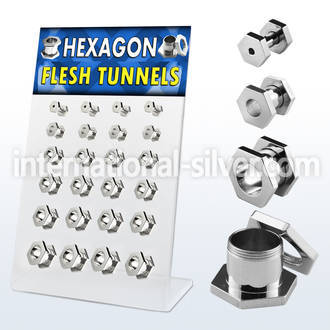 dapg8 tunnels gauges surgical steel 316l ear lobe