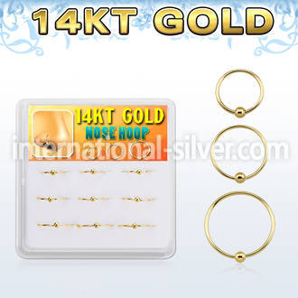 dg14nh1 nose hoop gold nose