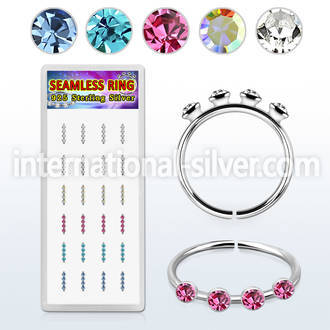 dhmb9 925 silver nose hoops nose piercing