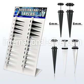 divtp2 cheaters  illusion plugs and tapers acrylic body jewelry belly button