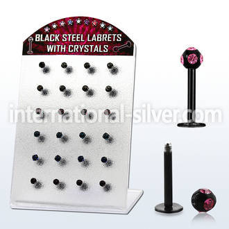 dlbkca labrets lip rings anodized surgical steel 316l labrets chin