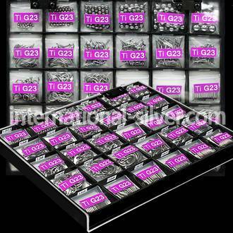 dmbj38 loose body jewelry parts titanium g23 implant grade belly button