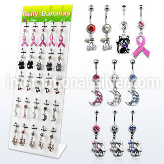dmix1b belly rings surgical steel 316l belly button
