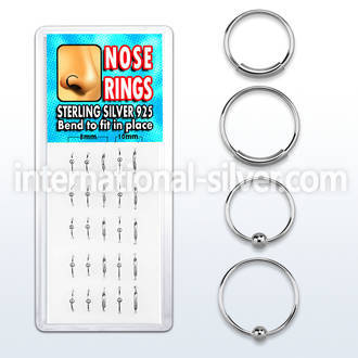 dmvns nose hoop silver 925 nose