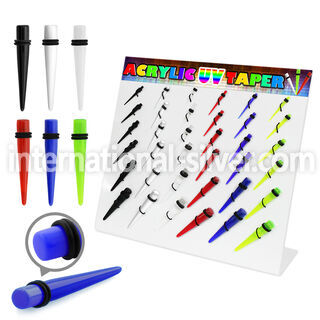 dmxp11 tapers acrylic body jewelry ear lobe