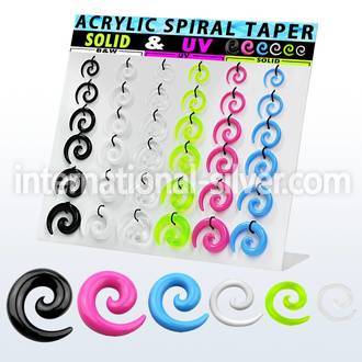 dmxp16 tapers acrylic body jewelry ear lobe