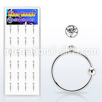 dnsc9 nose hoop silver 925 nose