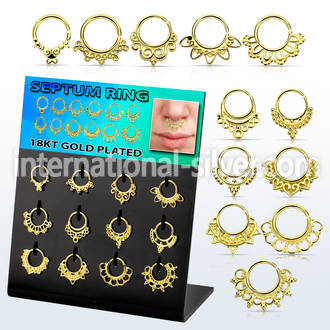 dnsm138 seamless segment rings silver 925 septum