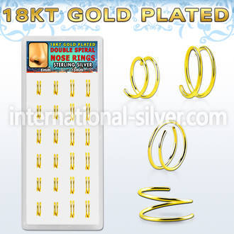 dnsm229 925 silver nose hoops nose  piercing