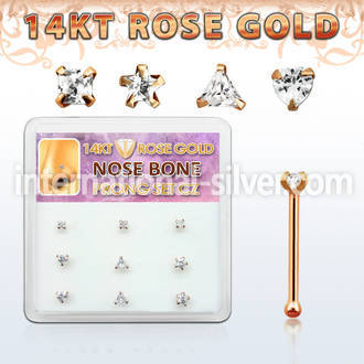 drnb13 nose bone gold nose