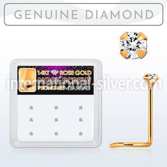 drsc15 l shape nose studs gold nose