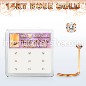 drsc17 gold nose screws and nose studs nose piercing