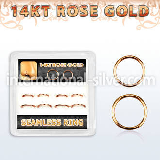 drsel1 seamless segment rings gold ear lobe