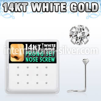 dwsc3 l shape nose studs gold nose