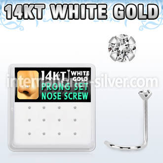 dwsc5 l shape nose studs gold nose