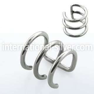 ecf3 fake illusion hoops surgical steel 316l belly button