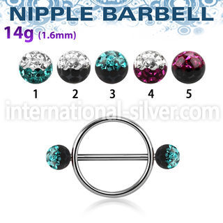 efrnpe5 straight barbells surgical steel 316l nipple