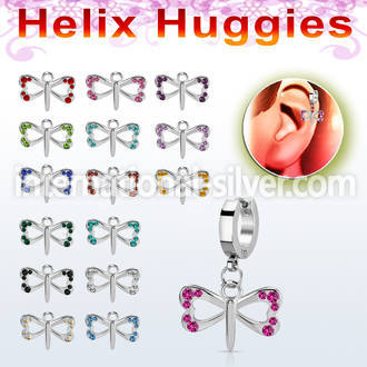 ehh761 stainless steel huggie piercing