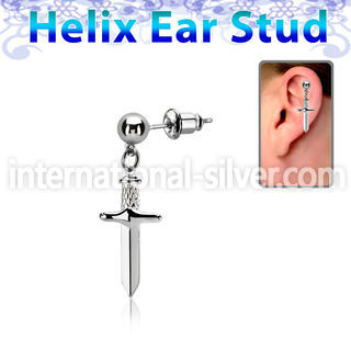 erbd768 stainless steel ear ring ear stud choose  piercing