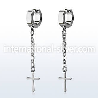 erhlcrs +stainless steel +huggie choose  piercing