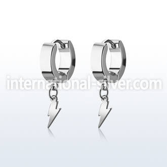 erhlit stainless steel +huggie choose  piercing