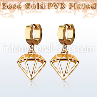 err575 anodized surgical steel huggie piercing