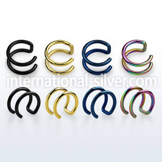 etcf fake illusion body jewelry anodized surgical steel 316l helix
